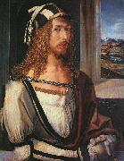 Albrecht Durer Self Portrait with Gloves Germany oil painting reproduction